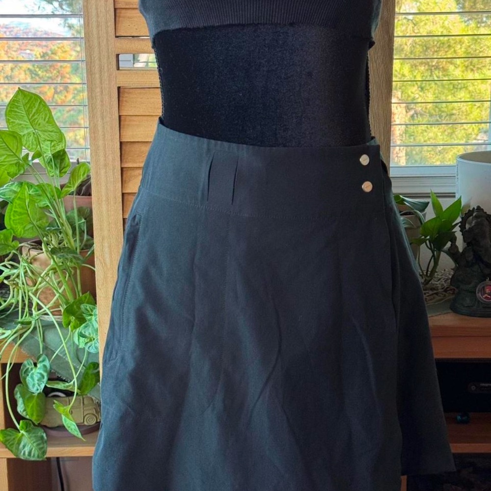 Nike Black A-Line Skirt with Side Snap Detail